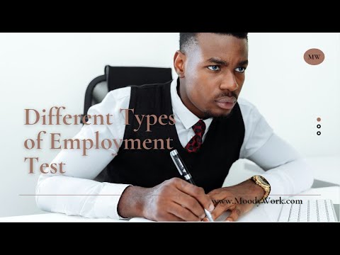 How many types of employment tests are there?