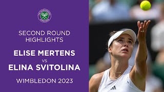 Elise Mertens vs Elina Svitolina | Second Round Highlights | Wimbledon 2023