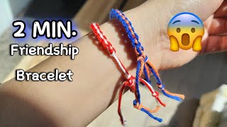 Crochet Friendship Bracelet for Beginners | DIY Quick \u0026 Easy Step-by-step tutorial