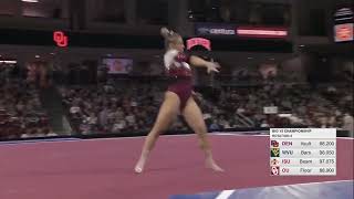 Ragan Smith (Oklahoma) Floor 2022 Big 12 Championships 9.950