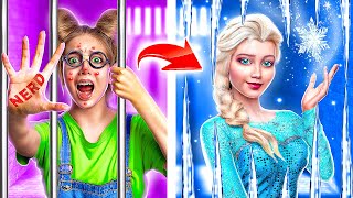 How to Become Elsa! Frozen Jail Makeover!
