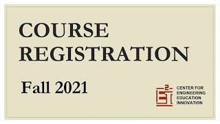 Academic Advising: Course Registration Procedure 2021-2022