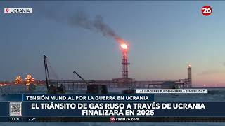 El tránsito de gas ruso a través de Ucrania finalizará en 2025