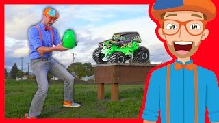 Fun Blippi Monster Truck Egg Hunt – Learn Colors with Blippi
