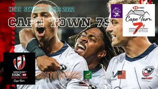 11th Dec 2022 | HSBC WORLD 7S SERIES | CAPE TOWN 7s Bronze Final | USA🇺🇸  v South Africa🇿🇦