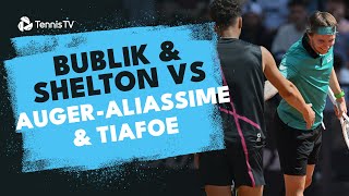 Entertaining Shelton/Bublik vs Tiafoe/Auger-Aliassime Highlights! | Rome 2024