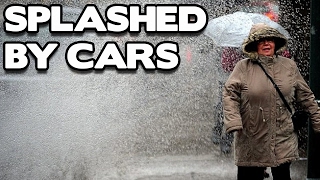 Getting Splashed by Cars Compilation