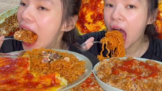 MUKBANG DRY SHIN RAMYUN SAMA SPICY TUNA!!!