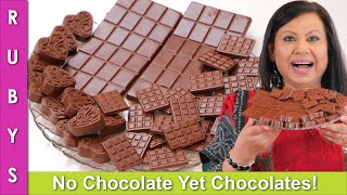 No Chocolate! Affordable 4 Simple Ingredient Homemade  Chocolates Recipe in Urdu Hindi - RKK