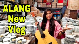 Alang All branded Glass items (crockeries) Starting 100 Rs k.g || Alang Vlog ||