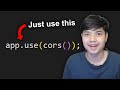 How to fix cors error 😎