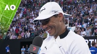 Rafael Nadal on court interview (3R) | Australian Open 2017