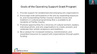 FY25 Operating Support Grants Information Session