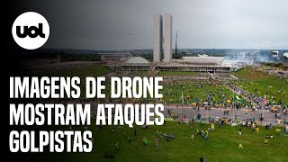 Invasão em Brasília: Imagens aéreas mostram ataque aos prédios dos Três Poderes