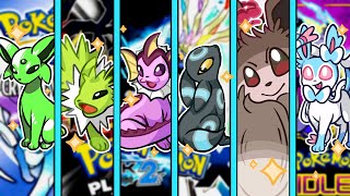 Catching EVERY SHINY Eeveelution in Each Generation