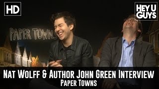 Nat Wolff \u0026 John Green Exclusive Interview - Paper Towns