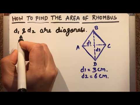 HOW TO FIND THE AREA OF RHOMBUS USING FORMULA HOW TO FIND THE AREA OF RHOMBUS USING FORMULA