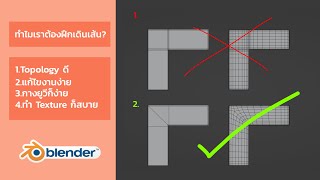 สอน blender ทำไมเราถึงควรเข้าใจเรื่อง Topology EP01