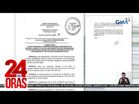 Panukala ng pinsan ng pangulo na si Rep. Barba – gawing 5 taon ang 3 taong termino ng… | 24 Oras