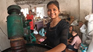 Making Of Healthiest Dryfruit Loaded Sweet | Kachariyu Of Sesame Seeds | Indian Street food