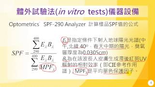 紫外線與防曬-13-3-防曬製品評估的方法(體外in vitro tests)