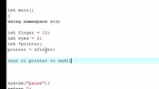 C++ Tutorial - 16 - Creating a Pointer