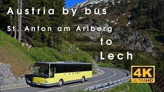 🇦🇹 Scenic Bus Journey from St. Anton am Arlberg to Lech: Exploring the Breathtaking Austrian Alps