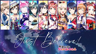 Nijigasaki High School Idol Club - Just Believe!!! (Color Coded, Kanji, Romaji, Eng)