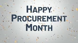 Happy Procurement Month!