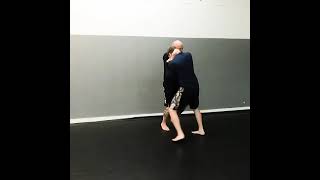 Krav Maga - Application of big sweep from neck clinch