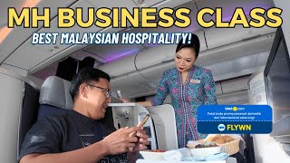 MALAYSIA AIRLINES BUSINESS CLASS A330-300 KUALA LUMPUR KE JAKARTA! AYAM KALASAN LAZAT INFLIGHT MEAL!