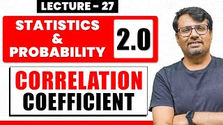 Correlation Coefficient Concept & Example  | Statistics and Probability | By GP Sir