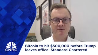 Bitcoin to hit $500,000 before Trump leaves office, Standard Chartered says