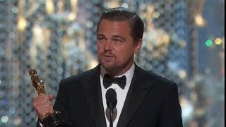 Leonardo DiCaprio Wins The Oscar 2016 Best Actor - The Revenant