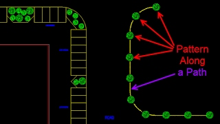DraftSight 2017: Pattern along a Path