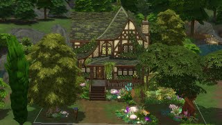 Building a Swamp Witch's Cottage in The Sims! // The Sims 4 Speed Build (NO CC)