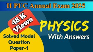 2nd Puc 2024 25 Chemistry Solved Model Question Paper 1 With Answers
