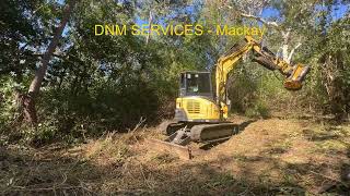 DNM Services - Mackay.  Mulching with our FEMAC T9 FS90 Mulcher (in USA Mongo)