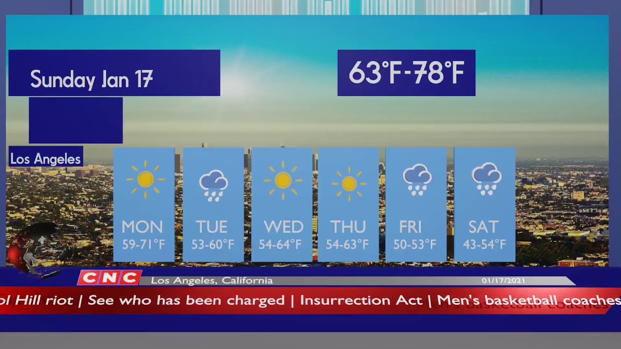 Weather Forecast Los Angeles, California Los Angeles Weather Forecast ...