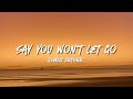 James Arthur - Say You Won't Let Go (lyrics)