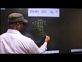 divide 285 by 7 most common mistake while dividing