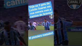 Veja os 3 gols de Luís Suarez em sua estreia já com uma taça de campeão pelo Grêmio!