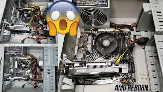 🖥️Gamer Konfig retró köntösben :) Hibás AMD konfig újra építése / Wrong PC Rebuild with M.2 SSD✅