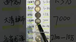 24年12月最新银元行情表，一币一价，拍图估值。 快看看你家的大洋值多少？银元 钱币价值 银元行情 老银元 科普 袁大头 孙小头 造币总厂 大清银币，三鸟 黎元洪开国纪念币 龙洋