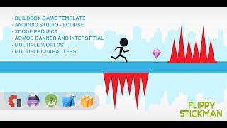 Flippy Stickman - BUILDBOX TEMPLATE + Android Code Source + ISO Code Source