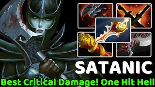 SATANIC [Phantom Assassin] WTF Best Crit Damage! One Hit Fight Like Hell  Dota2 7.37e#dota2 #SATANIC