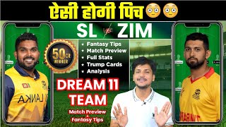 SL vs ZIM Dream11 Team Today Prediction, ZIM vs SL Dream11, Sri Lanka vs Zimbabwe Dream11