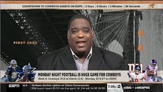ESPN FIRST TAKE | Damien Woody PREDICT: Aaron Rodgers will throw for 3 or more TD at Chargers?