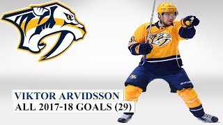 Viktor Arvidsson (#33) All 29 Goals of the 2017-18 NHL Season