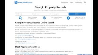 Georgia Property Records Online Search